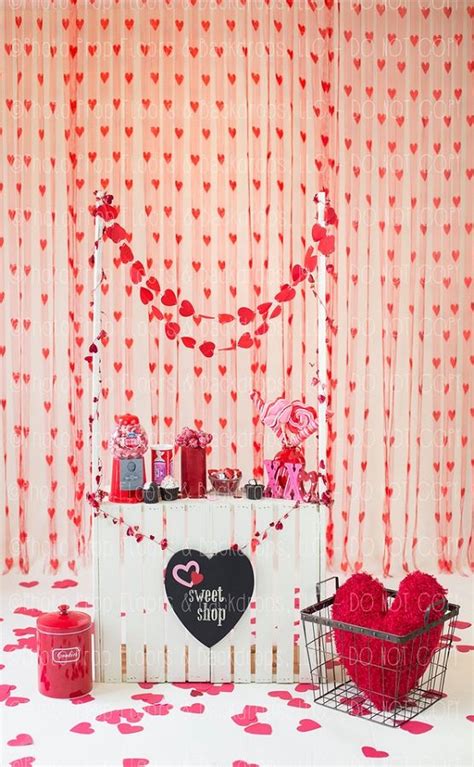 Kissing Booth Backdrop Sweet Shop Backdrop Cute Valentine Backdrop