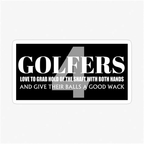 Golfers Sticker Sticker By 13thstreet Funny Golfer Funny Stickers
