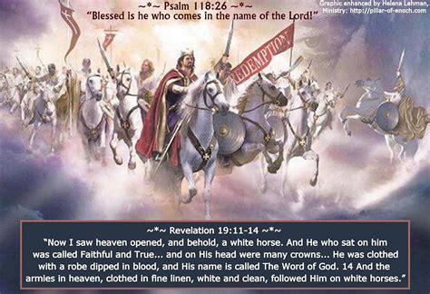 Jesus does not return on a white horse. Pillar of Enoch Ministry Blog