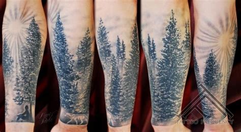 Tattoo By Tattoo Frequency Forest Tattoos Sleeve Tattoos Tattoo Designs