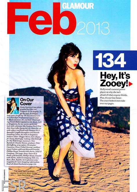 Zooey Deschanel In Glamour Magazine February 2013 Issue Hawtcelebs