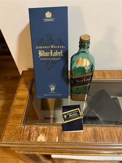 Johnnie Walker Blue Label Scotch Whisky Ml Short Bottle And Blue