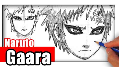 How To Draw Gaara From Naruto Youtube