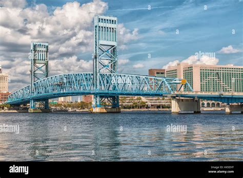 Main Street Bridge Over The St Johns River In Downtown Jacksonville
