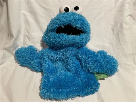 Sesame Street Plush Hand Puppet Cookie Monster 2003 1050 Picclick
