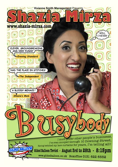 Busybody Poster Shazia Mirza