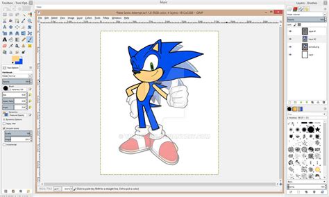 New Sonic Design Attempt Wip 1 By Turret3471 On Deviantart