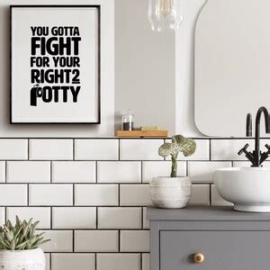 Funny Bathroom Art Printable Art Bathroom Wall Decor Etsy