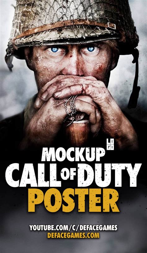 Call Of Duty Ww2 Poster And Thumbnail Psd Freebie Deface Games