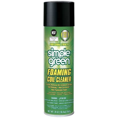 Simple Green 20 Oz Foaming Coil Cleaner Aerosol 0110001213418 The