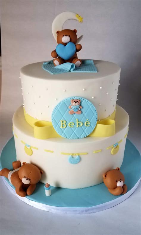 Celebrate the seasons and a new life with a lovely baby shower inspired by the outdoors. Baby shower Cake - Teddy Bear Theme | Pasteles de baby ...