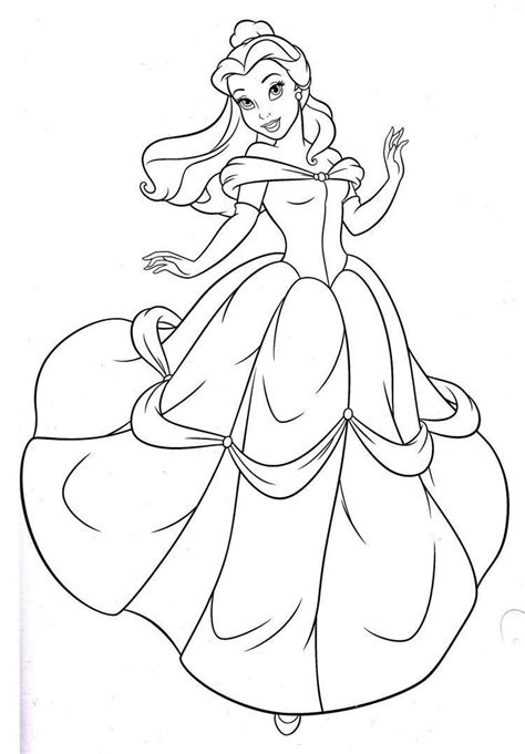 Fine Coloring Pages Princess Belle That You Must Know Youre In Good