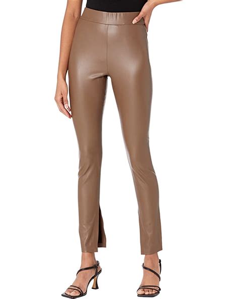 Blank Nyc Leather Leggings With Slit In Love Much Pm