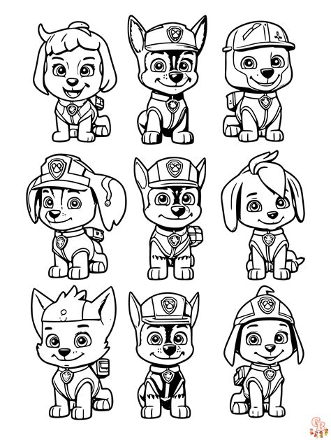 Paw Patrol Dibujos Para Colorear Gratis E Imprimible Para Niños