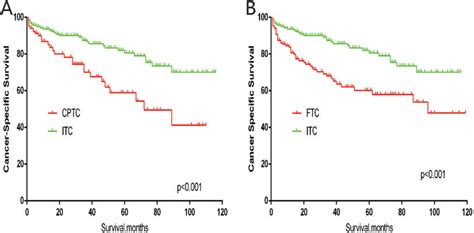 Kaplan Meier Curves Of Cancer Specific Mortality For Matched Subtype