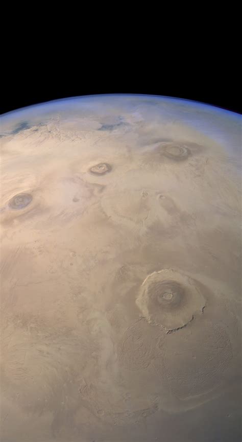 Mars Express Hrsc View Of The Tharsis Region The Planetary Society