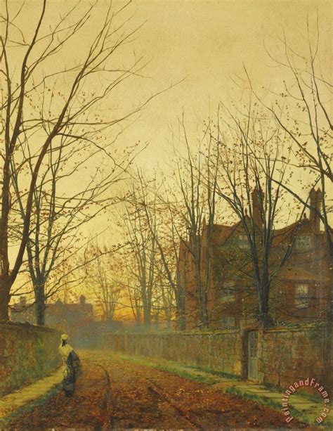 John Atkinson Grimshaw Late October Painting Late October Print For Sale