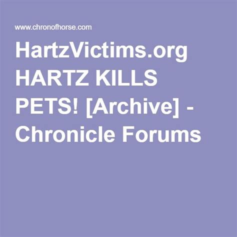 Hartz Kills Pets Archive Chronicle Forums Forum