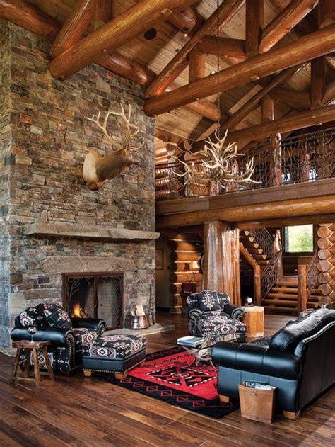 Best Cabin Living Rooms Design Ideas And Remodel Pictures Houzz