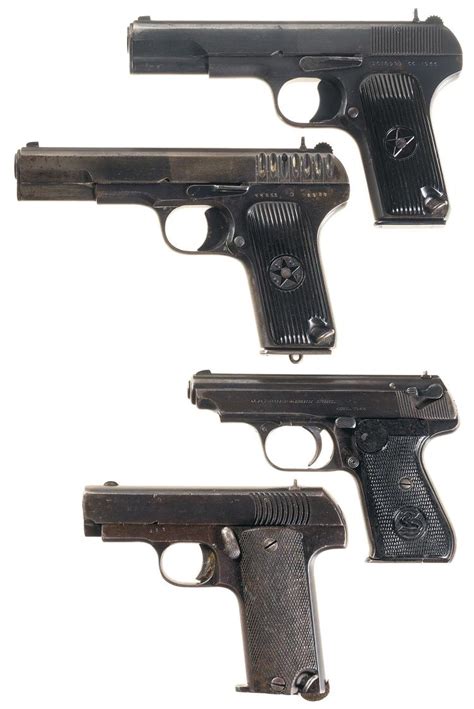 Sold Price Four Semi Automatic Pistols A Chinese Type