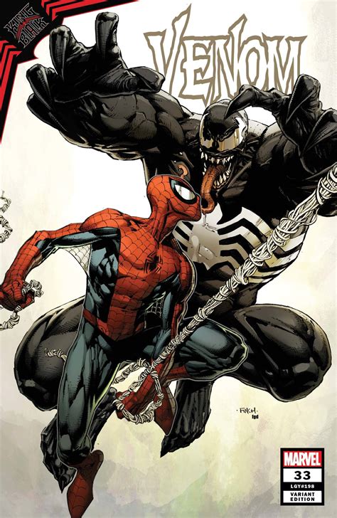 Venom 33 Finch Venom Vs Spider Man Cover Fresh Comics