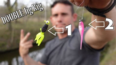 How To Tie Two Jigs On One Line How To Tie The Double Jig Rig Double
