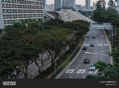 Wide Urban Freeway Image And Photo Free Trial Bigstock