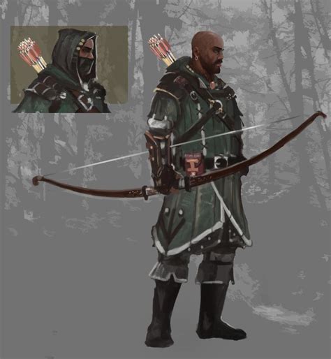 Men Of Color In Fantasy Art Archer By Vei Riz Fantasy Character