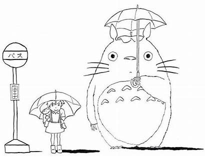 Totoro Coloring Ghibli Neighbor Dessin 토토로 Studio
