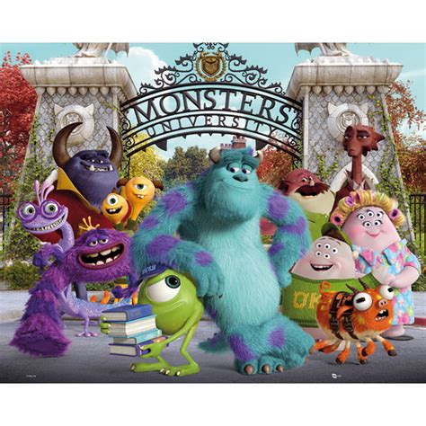 Monsters University Cast Mini Poster 40 X 50cm Merchandise Zavvi