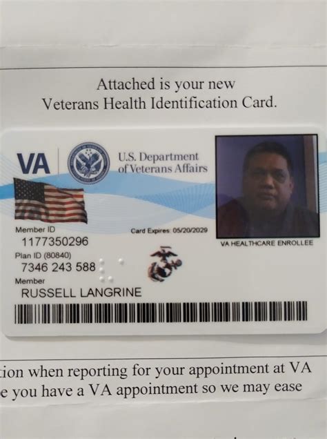 Finally My First Va Health Cardto My Us Military