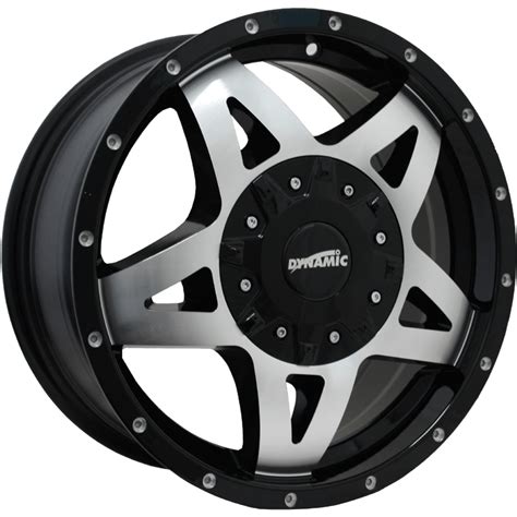 Dwc Dt2 Wheel With Gloss Black Machined Mag Wheel And Tyre
