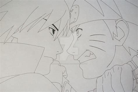 Lukisan Naruto Dan Sasuke