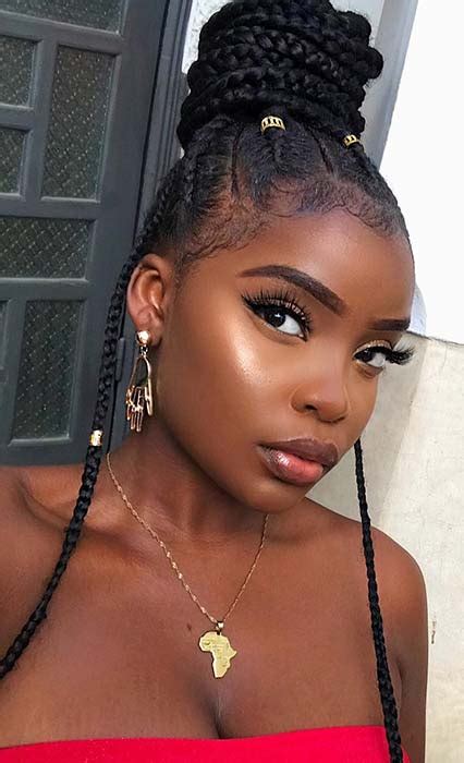 Click and see the coolest easy updos for medium hair you can try out at home! 23 Beautiful Braided Updos for Black Hair - crazyforus