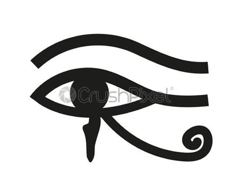 Eye Of Horus Icon Outline Style Stock Vector Crushpixel