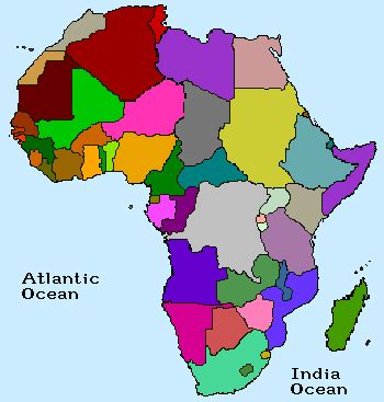 The longest river in the world, the nile, is in africa. Map Of Africa Without Country Names | Zip Code Map