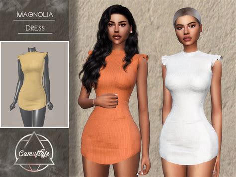 The Sims Resource Camuflaje Mangolia Dress