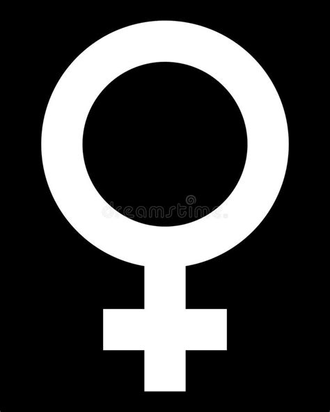 Female Symbol Icon White Simple Isolated Vector Stock Vector Illustration Of Clip Venus