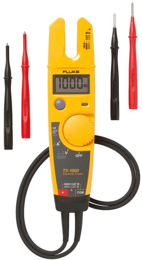 Fluke T5 1000 Electrical Tester With Fixed Prong 1000v At Reichelt