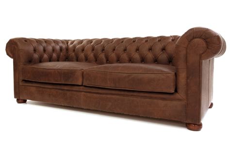 Alfie A Hobnail Leather Seat Chesterfield Sofa Bed From Old Boot Sofas