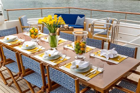 Luxury Yacht Table Setting In 2019 Table Settings Table Table
