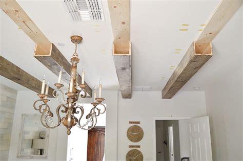 But i know it's a trend so if you add some pictures of your space you might get more feedback. DIY Faux Wood Beams | Wood beams living room, Diy ceiling ...