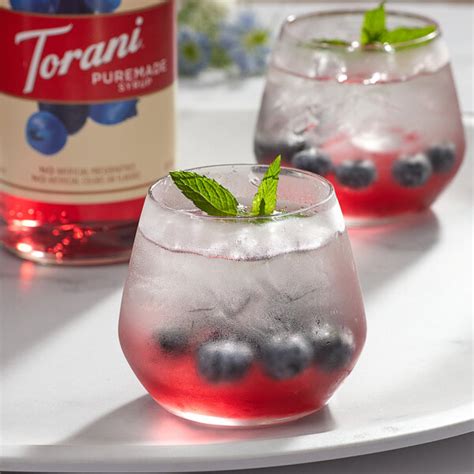 Torani sugar free blueberry syrup. Torani 750 mL Puremade Blueberry Flavoring Syrup