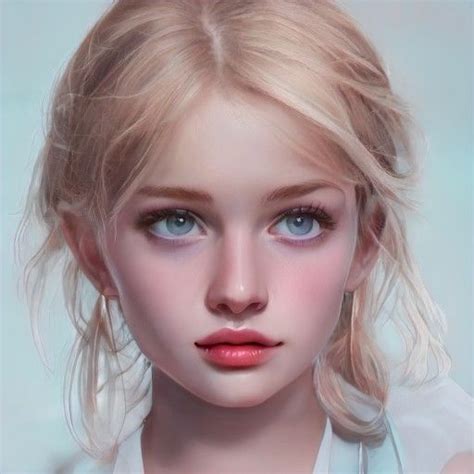 artbreeder digital art girl digital portrait art anime art beautiful