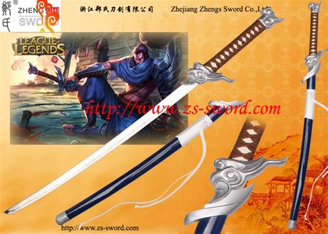 Replica Yasuo Sword Real Steel Blade League Of Legends Katana Gaming