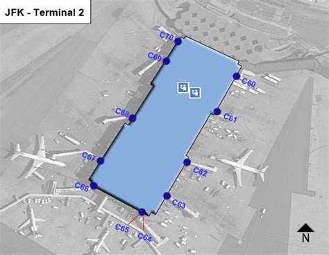 New York Kennedy Airport Jfk Terminal 2 Map