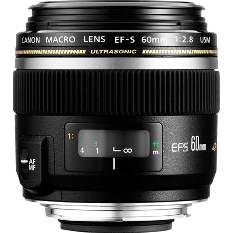 Canon Ef S Camera Macro Close Up Lens 60mm F28 Usm Ultrasonic Black