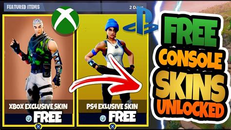 How To Unlock Xbox And Ps4 Exclusive Free Skins Fortnite Battle