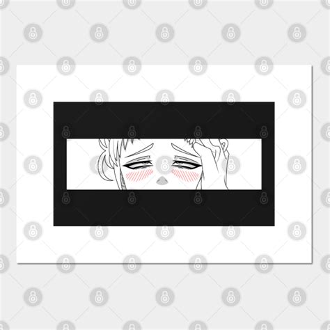 Female Anime Eyes Hentai Girl Orgasm Black And White Posters And Art Prints Teepublic