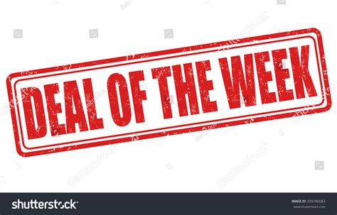 Deal Week Grunge Rubber Stamp On Stock Vector 209786083 Shutterstock